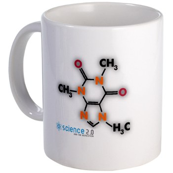 Science 2.0 caffeine compound mug